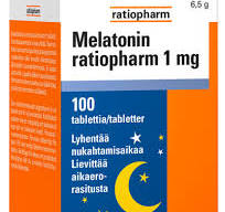 melatonin ratiopharm 1 mg