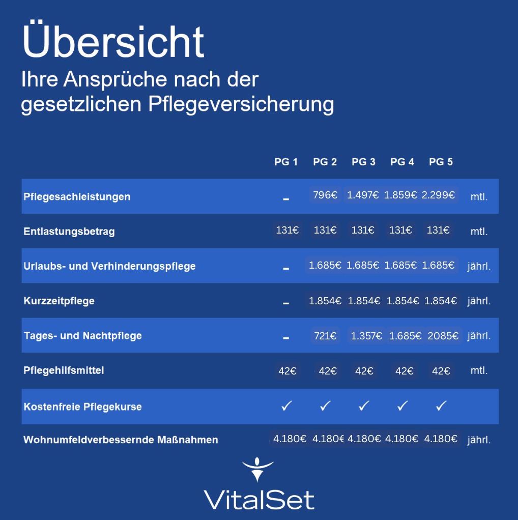 pflegegrade leistungen